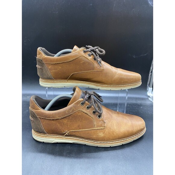 Bull Boxer Brown Leather Ethyn Oxfords Mens US Size 10 EUR Size 43 - Picture 1 of 8
